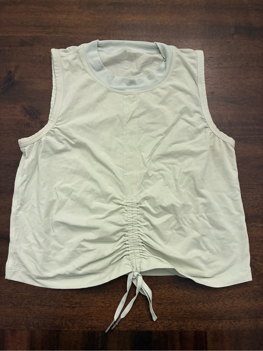 Lululemon Tank Top Size 2 Cinch Me Up Front Tank Artic Mint Green Shirt Top